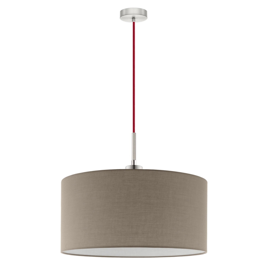 Eglo - LED Lestenec na vrvici TUNJA 1xE27/60W/230V taupe