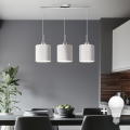 Eglo - LED Lestenec na vrvici TUNJA 3xE27/60W/230V bela