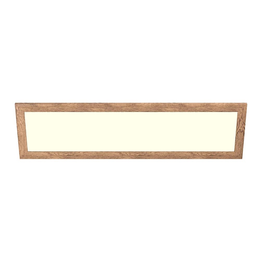 Eglo - LED Nadgradni panel SALOBRENA-RW WOOD LED/34W/230V 2700/4000K 124x34 cm rjava