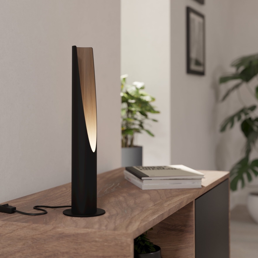 Eglo - LED Namizna svetilka 1xGU10/4,5W/230V 3000K črna/rjava