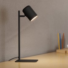 Eglo - LED Namizna svetilka 1xGU10/4,5W/230V črna