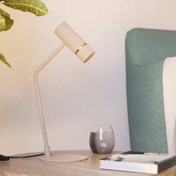 Eglo - LED Namizna svetilka 1xGU10/5W/230V 3000K bež