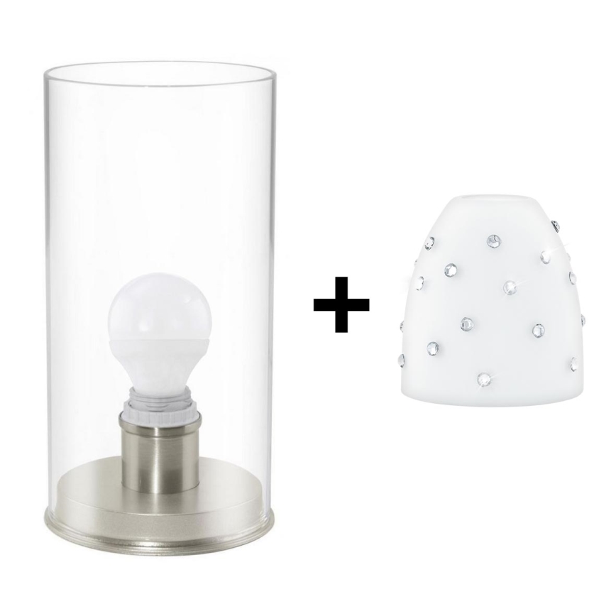 Eglo - LED Namizna svetilka MY CHOICE 1xE14/4W/230V bela/mat krom