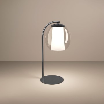 Eglo - LED namizna svetilka z možnostjo zatemnitve LED/5,5W/230V + LED/1,6W 2200-6500K črni krom