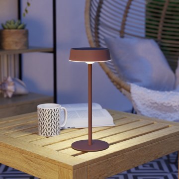 Eglo - LED namizna svetilka z nastavljivo svetlostjo, s sončnim polnjenjem in upravljanjem na dotik LED/3W/5V 3000-6000K 1800 mAh IP44 oranžna