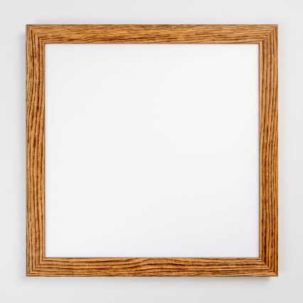 Eglo - LED nadometni panel SALOBRENA WOOD LED/31W/230V 64x64 cm rjav