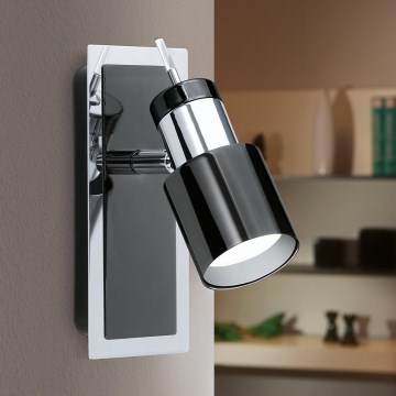 Eglo - LED Reflektor 1xGU10/5W/230V črn