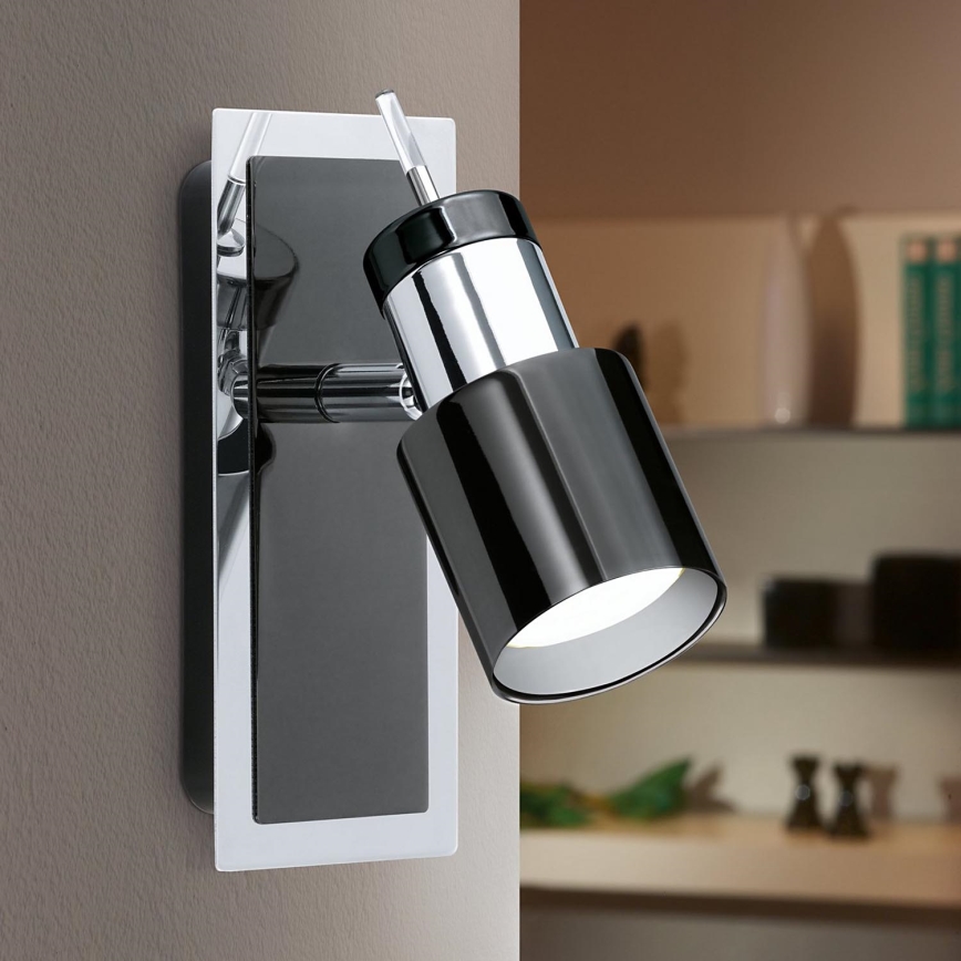 Eglo - LED Reflektor 1xGU10/5W/230V črn