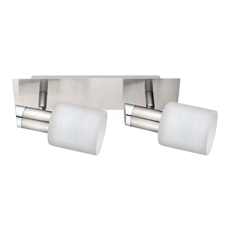 Eglo - LED Reflektor MY CHOICE 2xE14/4W/230V mat krom/bela