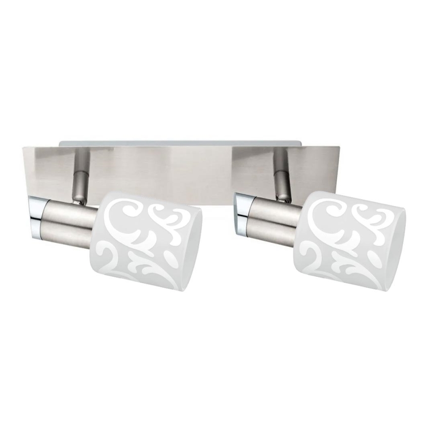 Eglo - LED Reflektor MY CHOICE 2xE14/4W/230V mat krom/bela