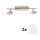 Eglo - LED Reflektor MY CHOICE 2xE14/4W/230V mat krom/bela