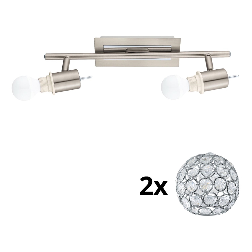 Eglo - LED Reflektor MY CHOICE 2xE14/4W/230V mat krom