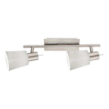 Eglo - LED Reflektor MY CHOICE 2xE14/4W/230V mat krom/krem barva