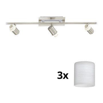Eglo - LED Reflektor MY CHOICE 3xE14/40W/230V mat krom/bela