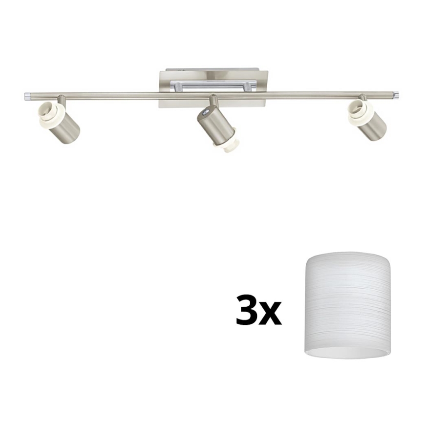 Eglo - LED Reflektor MY CHOICE 3xE14/40W/230V mat krom/bela