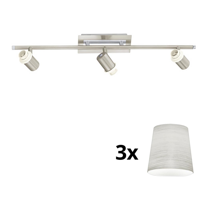 Eglo - LED Reflektor MY CHOICE 3xE14/40W/230V mat krom/krem barva