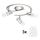Eglo - LED Reflektor MY CHOICE 3xE14/4W/230V  mat krom/bela