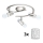 Eglo - LED Reflektor MY CHOICE 3xE14/4W/230V  mat krom/bela