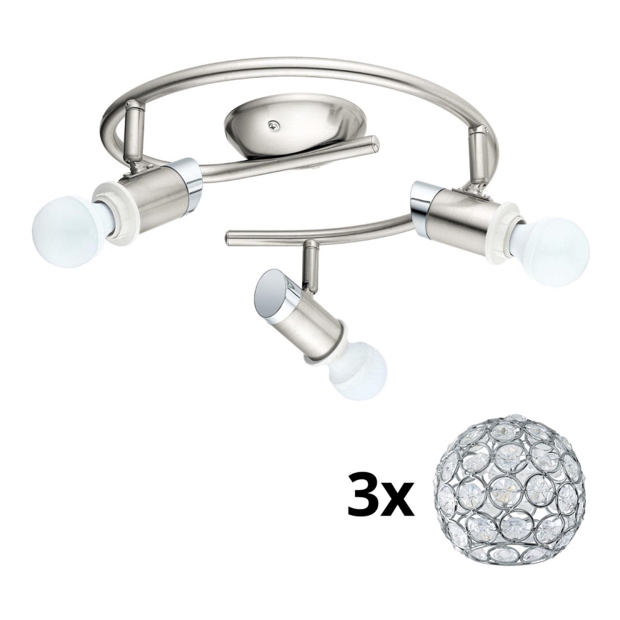 Eglo - LED Reflektor MY CHOICE 3xE14/4W/230V  mat krom