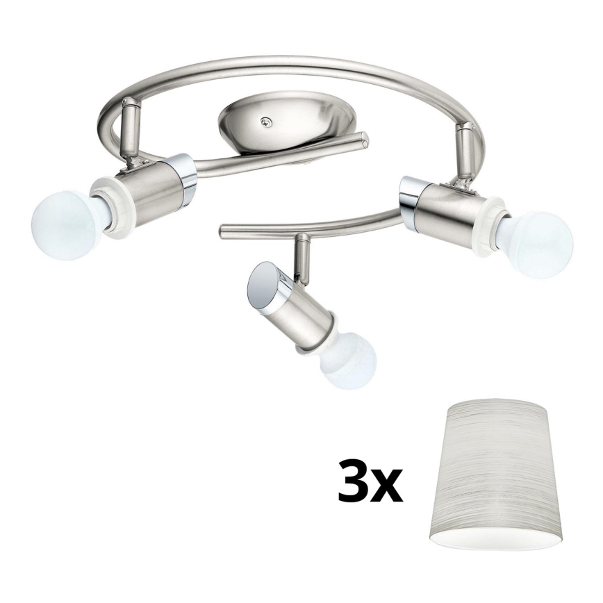 Eglo - LED Reflektor MY CHOICE 3xE14/4W/230V  mat krom/krem barva