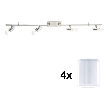 Eglo - LED Reflektor MY CHOICE 4xE14/4W/230V mat krom/bela