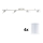 Eglo - LED Reflektor MY CHOICE 4xE14/4W/230V mat krom/bela