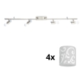 Eglo - LED Reflektor MY CHOICE 4xE14/4W/230V mat krom/bela