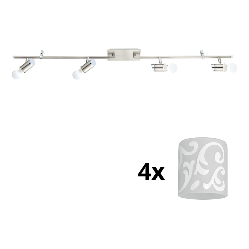 Eglo - LED Reflektor MY CHOICE 4xE14/4W/230V mat krom/bela