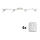 Eglo - LED Reflektor MY CHOICE 4xE14/4W/230V mat krom/bela