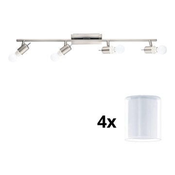 Eglo - LED Reflektor MY CHOICE 4xE14/4W/230V mat krom/bela