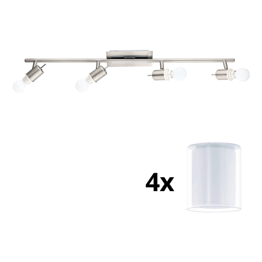 Eglo - LED Reflektor MY CHOICE 4xE14/4W/230V mat krom/bela