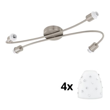 Eglo - LED Reflektor MY CHOICE 4xE14/4W/230V mat krom/bela