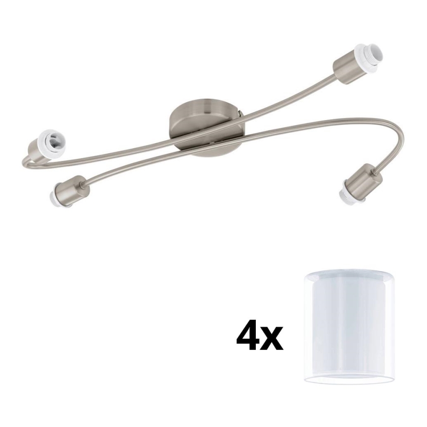 Eglo - LED Reflektor MY CHOICE 4xE14/4W/230V mat krom/bela