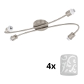 Eglo - LED Reflektor MY CHOICE 4xE14/4W/230V mat krom/bela