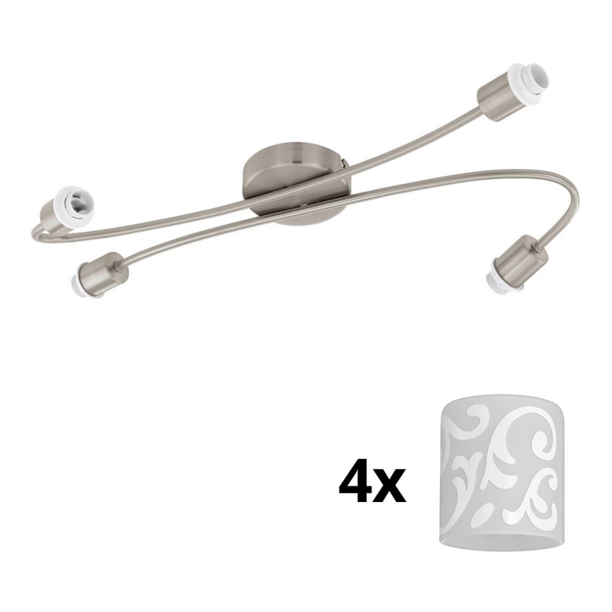 Eglo - LED Reflektor MY CHOICE 4xE14/4W/230V mat krom/bela