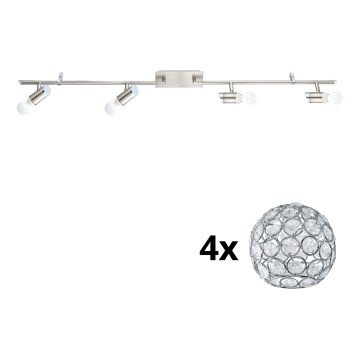 Eglo - LED Reflektor MY CHOICE 4xE14/4W/230V mat krom