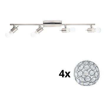Eglo - LED Reflektor MY CHOICE 4xE14/4W/230V mat krom