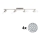 Eglo - LED Reflektor MY CHOICE 4xE14/4W/230V mat krom