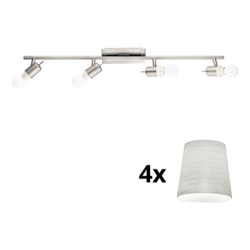 Eglo - LED Reflektor MY CHOICE 4xE14/4W/230V mat krom/krem barva