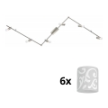 Eglo - LED Reflektor MY CHOICE 6xE14/4W/230V mat krom/bela