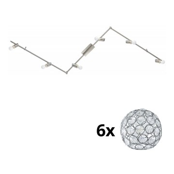 Eglo - LED Reflektor MY CHOICE 6xE14/4W/230V mat krom