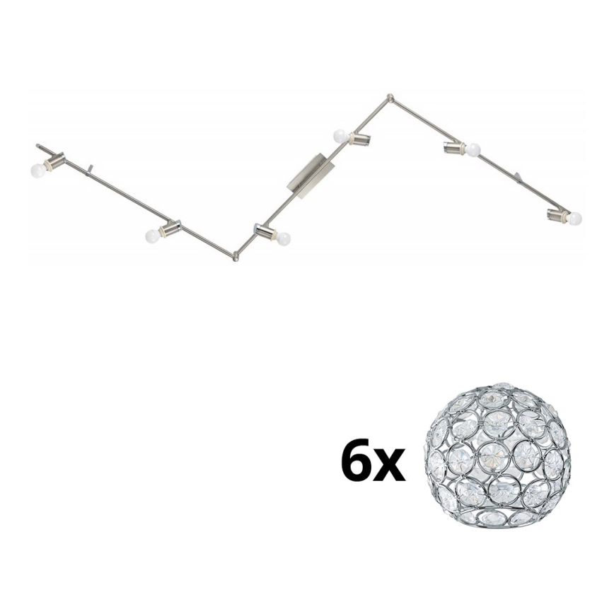 Eglo - LED Reflektor MY CHOICE 6xE14/4W/230V mat krom