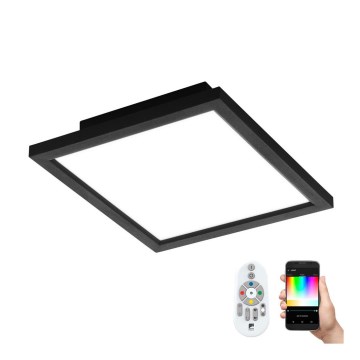 Eglo - LED RGB stropna svetilka SALOBRENA-C z možnostjo zatemnitve LED/16W/230V 30x30 cm + daljinski upravljalnik