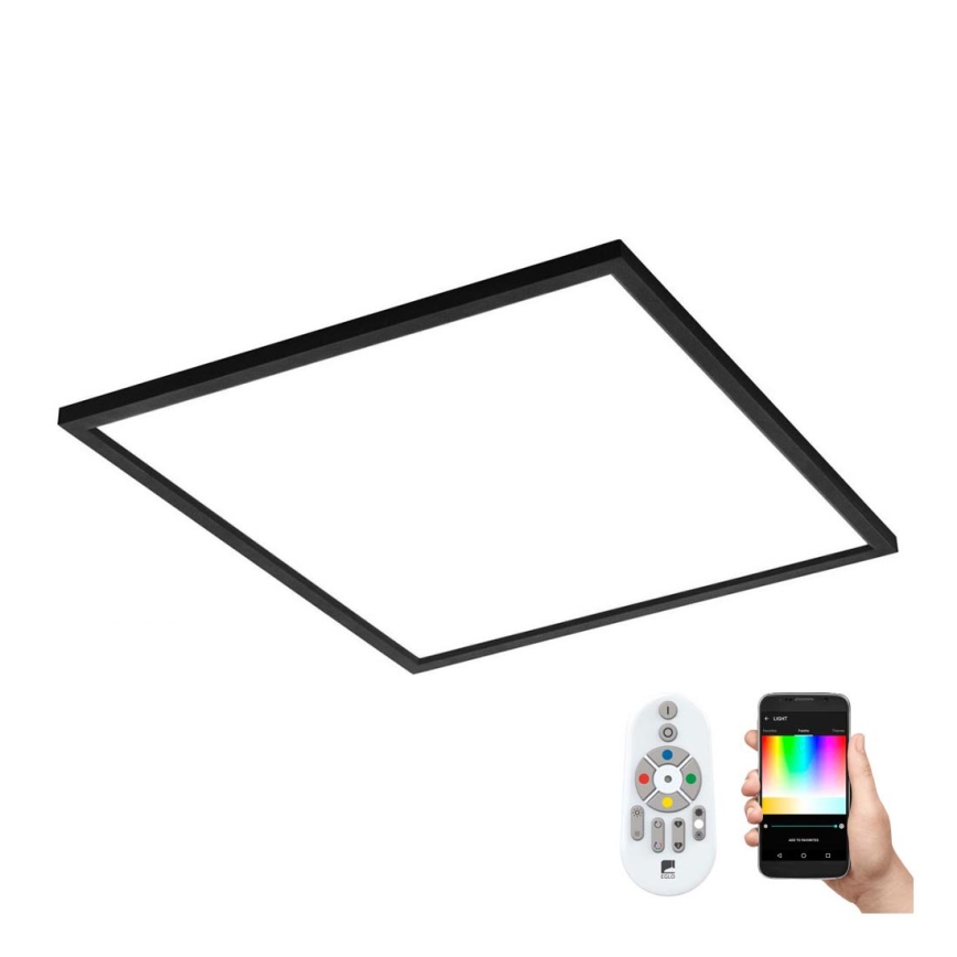 Eglo - LED RGB Zatemnitvena stropna svetilka SALOBRENA-C LED/30,5W/230V + Daljinski upravljalnik