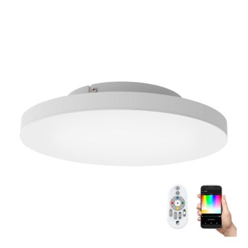 Eglo - LED RGB Zatemnitvena stropna svetilka TURCONA-C LED/20W/230V + Daljinski upravljalnik