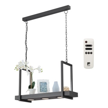 Eglo - LED RGB Zatemnitveni lestenec na verigi 3xLED/6W/230V + DU