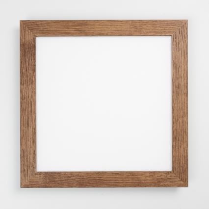 Eglo - LED RGB Zatemnitveni nadgradni panel SALOBRENA-C WOOD LED/24W/230V 2700-6500K 49,5x49,5 cm temno rjava + Daljinski upravljalnik