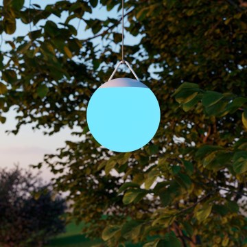 Eglo - LED RGB zatemnjevalna zunanja polnilna svetilka LED/2600 mAh IP44 bela + daljinski upravljalnik