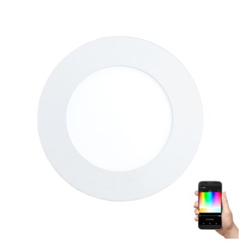 Eglo - LED RGB zatemnjivo vgradno stropno svetilo FUEVA-C LED/5,4W/230V premer 12 cm