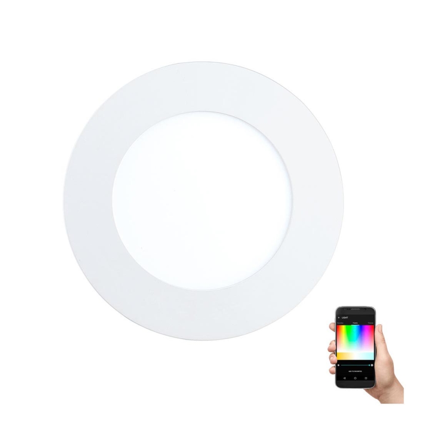 Eglo - LED RGB zatemnjivo vgradno stropno svetilo FUEVA-C LED/5,4W/230V premer 12 cm